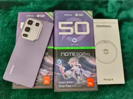 Infinix Note 50 pro ungu Ram 8/256 lengkap 3 minggu pakai Supermulus
