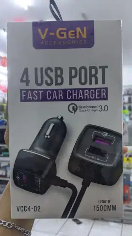 CAR CHARGER 4 PORT V-GEN VCC4-02
