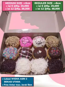 Donat toping pilihan