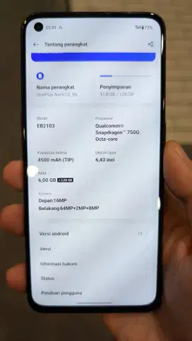 ONEPLUS NORD CE 5G 8/128GB DUAL SIM LIKE NEW NOMINUS !!