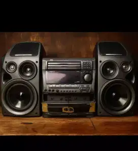 compo bigger JVC hi-fi system' mulus mantap BASS