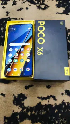 Poco x6 12/256gb lengkap bekas