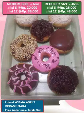 Donat homemade varian rasa