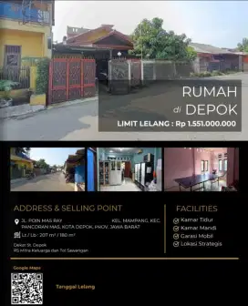 Dijual Rumah Poin Mas Raya Depok