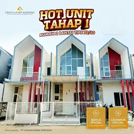 Dp nol siap huni rumah 2 lantai di bandara malang