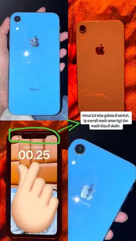 IPHONE XR WARNA BIRU/64GB