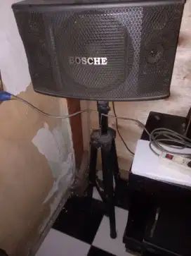 Jual speaker merk BOSCHE 10inch + kaki (stand)