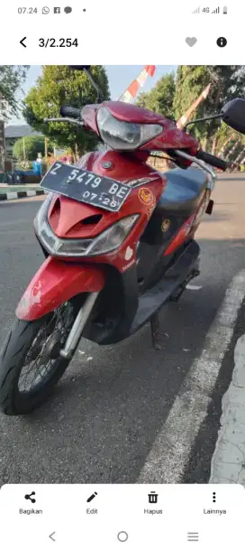 Mio 2011 lengkap pajak jalan mesin halus dobel jreng
