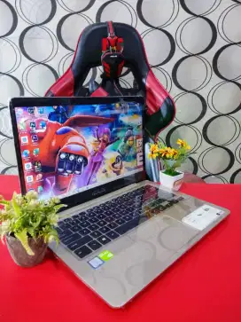 Laptop Design Slim Asus Vivobook S14 Core i5 Ram 8gb Ssd+Hdd VgaNvidia
