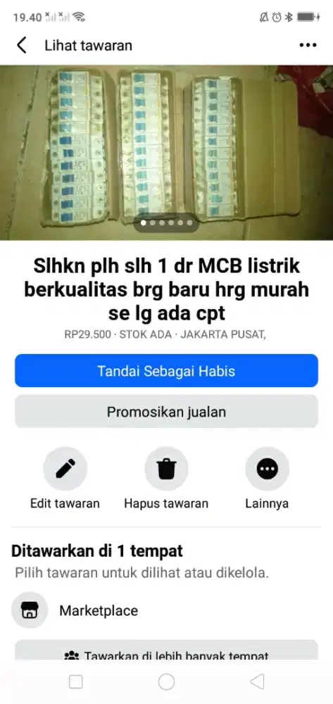 Slhkn lh slh 1 dr MCB listrik berkualitas brg baru hrg murah mgkn bth