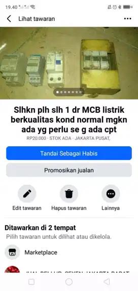 Slhkn lh slh 1 dr MCB listrik berkualitas kond normal mgkn.ada Perlu