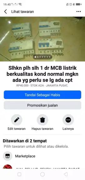 Slhkn plh slh 1 dr MCB listrik berkualitas kond normal mgkn ada yg bth