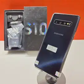 FULLSET LIKE NEW Samsung Galaxy S10 8/128GB Black RESMI SEIN