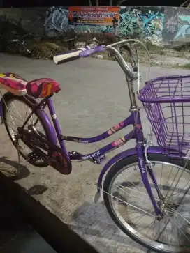 Sepeda Mini ada keranjang depan