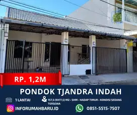 PONDOK Tjandra Lebar 9‼️Rumah 1 Lantai Carport 2 Mobil Cluster Nanas