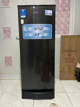 Kulkas 1 Pintu AQUA Sanyo AQR D 190 DS Black Series Freezer BOX