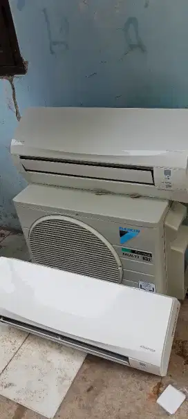 Ready unit Daikin multi Dengan 2 indor & 1 autdor full ORI full freon