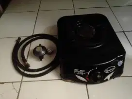 Jual cepat kompor gas 1 tungku merk quantum+ selang regulator