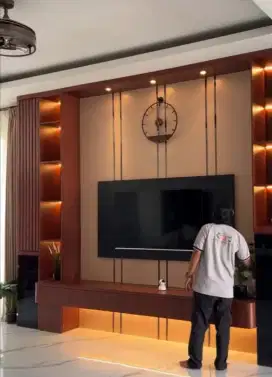 Backdrop tv minimalis