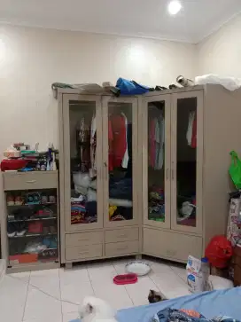 Lemari Siku (L), Lemari 2 pintu & Lemari Sepatu - Detail Harga dicapt