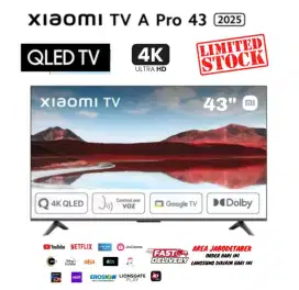 XIAOMI TV 43 Inch QLED 4K  A PRO 2025 Google TV Dolby Digital Frameles