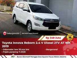[ LOW KM ] Toyota Innova Reborn 2.4 V Diesel 2TV AT Putih 2019/2020