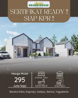 Rumah Murah Scandinavian Mulai 295jt Cuma 3 Unit !! - Argorejo, Sedayu