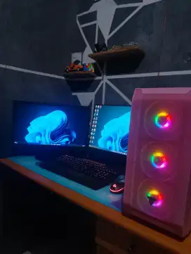 Sett PC gaming 2 Monitor | Gen 10F | VGA GTX 1650 Super | Ram 32GB |BU