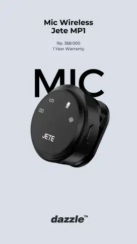 MIC WIRELESS JETE MP1 GARANSI 1 TAHUN