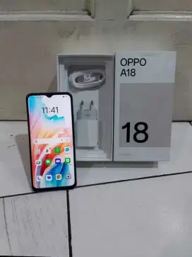 Oppo a18 4/128 lengkap