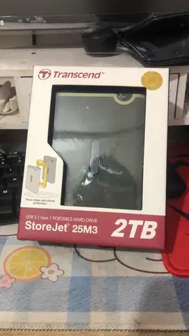 Jual Murah Harddisk Transcend 2 terra belum di unboxing ( salah beli )