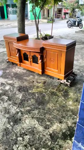 Meja tv jati 180x70x45