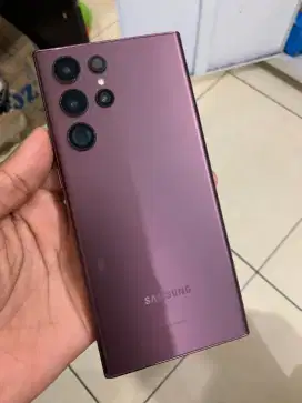 Samsung S22 ultra burgandy ram 12/512 fulset