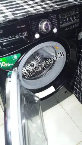 Bu satsat agkut skrg,Mesin cuci Frontloading Lg 10kg,mulus,normal,nego
