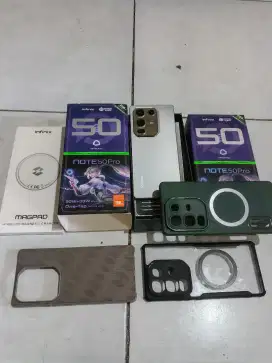 HP Infinix note 50 pro fullset bonus wireless charger no minus