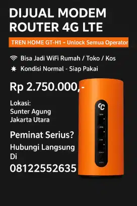 DI JUAL MODEM Merk TREN ROUTER 4G LTE – BARU & MULUS!