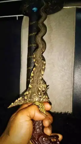 Keris Nogo Sosro kinatah Emas Sepuh