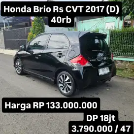 Antik KM 40rb.. Honda Brio RS CVT 2017 (D)