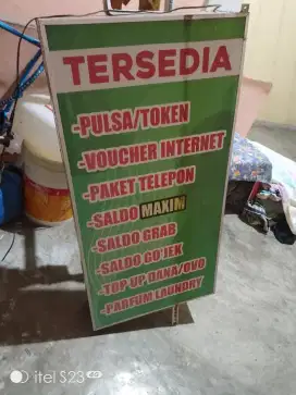 Neon Box ukuran 120 × 50 cm