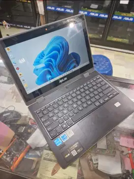 Asus BR100FK N4500 Ram 4GB ssd 128GB layar sentuh bisa jadi tablet
