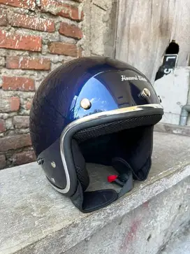NEW!! HELM HOWARD SMITH WARNA METALIC BLUE / NAVY GLOSS