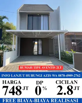 Rumah 2 lantai lokasi java residence 5 dekat stasiun gedangan sidoarjo