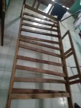 Ranjang 90x 200 full kayu
