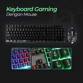 Gaming Keyboard LED with Mouse