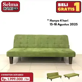 Sofabed gwinston hijau buy 1 get 1