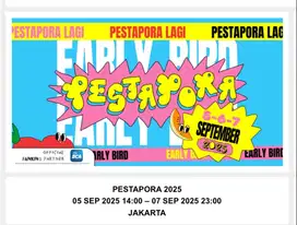 Tiket PESTAPORA - 3 days pass