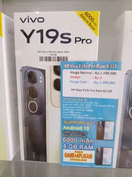 VIVO Y19S PRO RAM 6/128