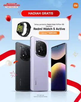 Redmi note 14pro+5G ram 8/256 free watch 5 active