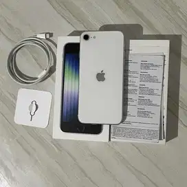 iPhone SE 3 128gb iBox Putih Mulus Starlight box ori 128 gb se3 ibok