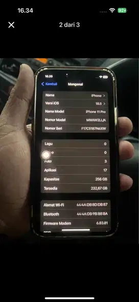 Iphone 11 Pro 256GB mulus pisan